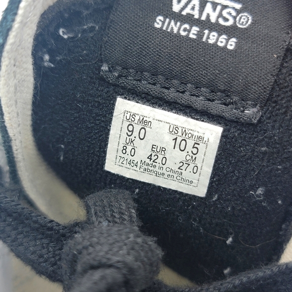 Vans Sk8-Hi Bolt Unisex Shoes Size 9, 10.5 Black/White #1204 - Picture 3 of 6